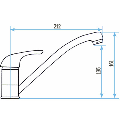 Yard valves and fittings - One-hole Sink single hand faucet