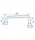 Connection and gooseneck - Pouring spout on F20/27 x 200mm