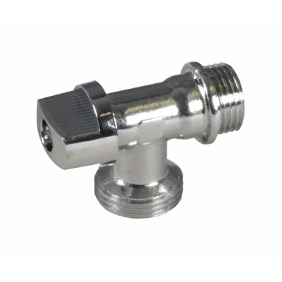 Robinet 1/4 tour machine à laver équerre M1/2"