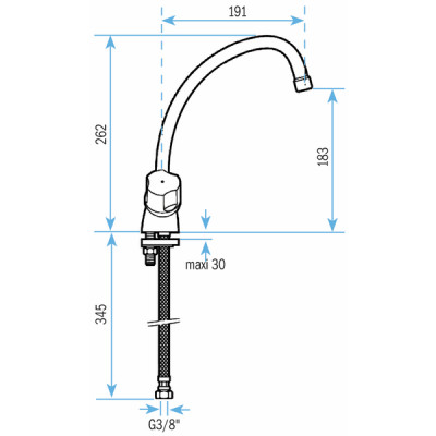 Sink mixer tap NIAGARA DISC - WM384ND6ZC00001 - ROCA : A5A8470C00