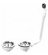 Sink waste plug with 2 tanks basket - NICOLL : 0204168