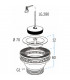 Waste plug for sink 560 - NICOLL : 0204004