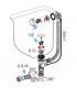 Bathtube waste outlet TBR07 - NICOLL : 0203577