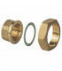 Set of 2 brass fittings dn25 (ecs) (X 3) - SIEMENS : ALG253B