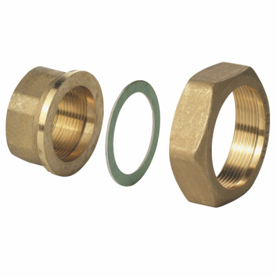 Set of 2 brass fittings dn25 (ecs) (X 3) - SIEMENS : ALG253B