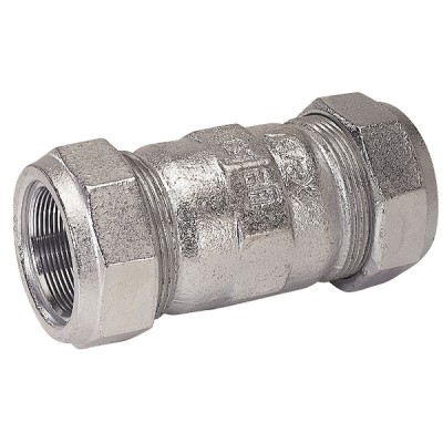 Straight cast iron compression fitting O DN32 - GEBO : 01.150.02.04