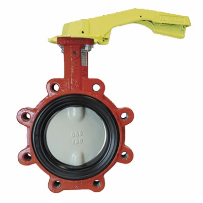 Butterfly valve with tapped disk gas DN40 - BURACCO : MA913T040HBCL